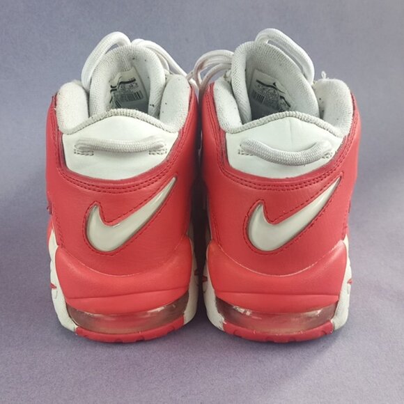 Nike Air More Uptempo Varsity Red Athletic Shoes 414962-100 - Picture 12 of 14